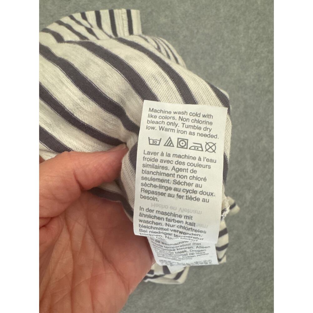 Madewell Blue Stripped Long Sleeve Pocket t - Size Small - Picture 8 of 8